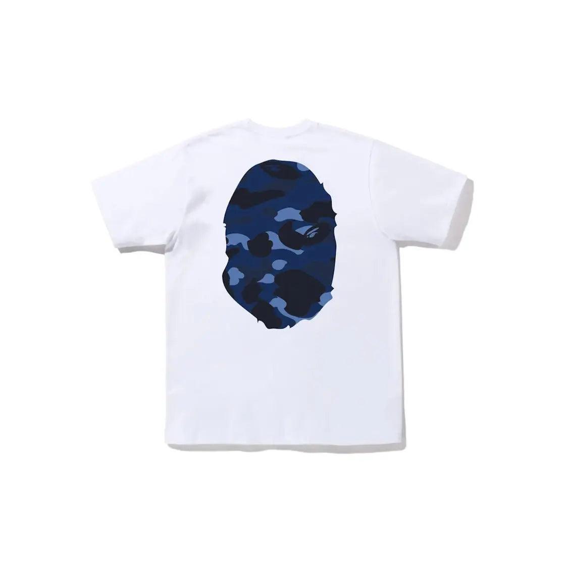 T-shirt logo tête de singe camouflage bleu blanc (S/M) - REIMÉ