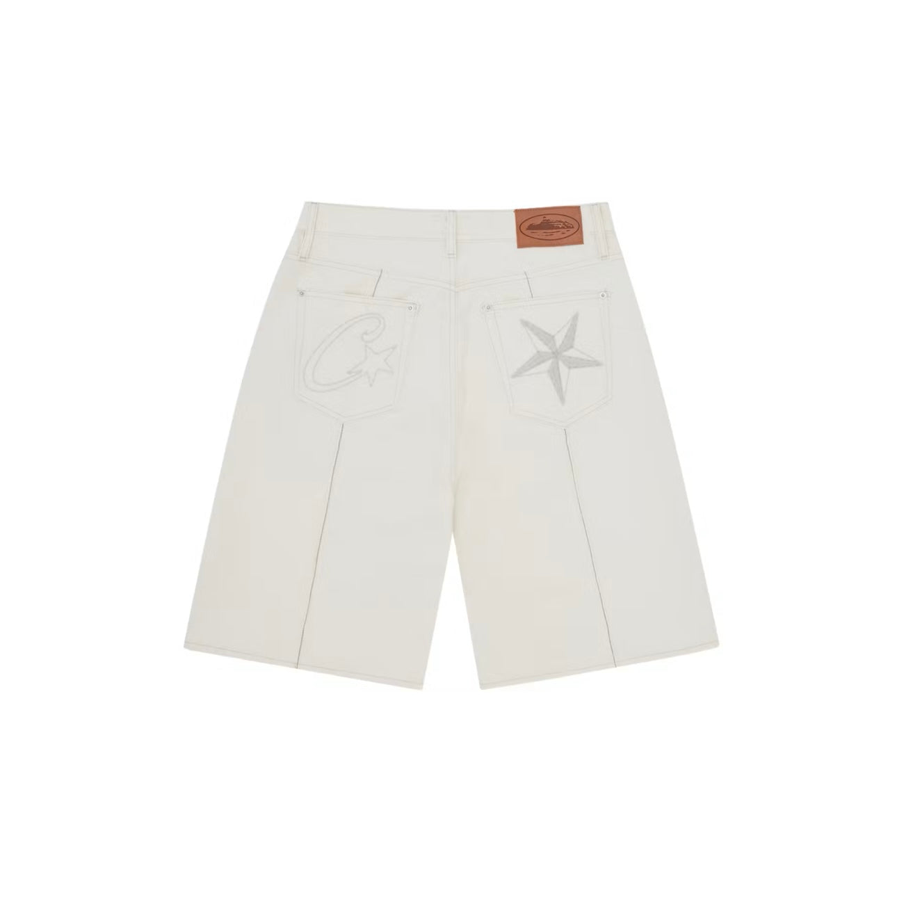 Short en Jean C-Star Denim Jorts CRTZ coloris Blanc Naturel