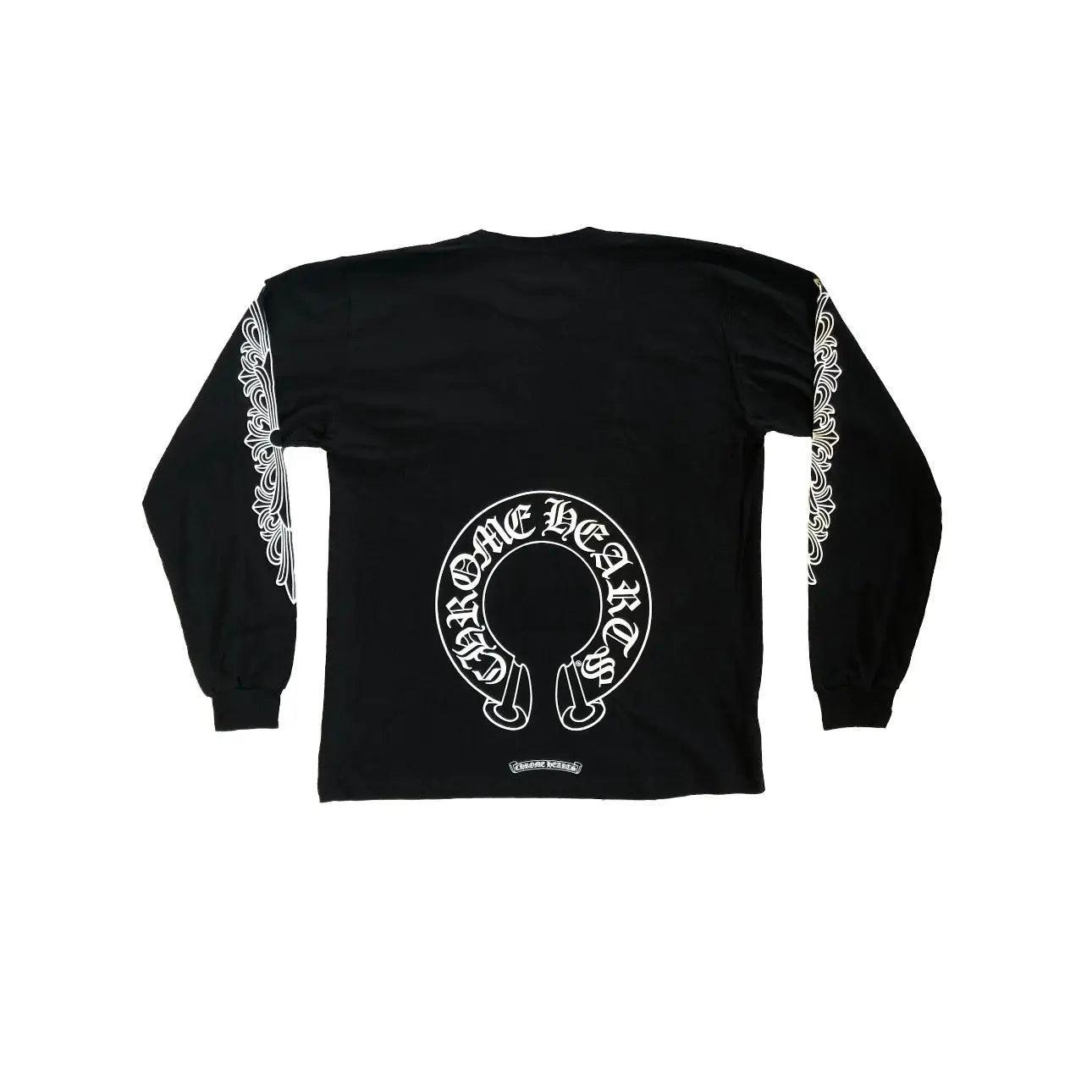 Pull Longsleeve noir Fer de Cheval motifs blancs coloris Noir - REIMÉ