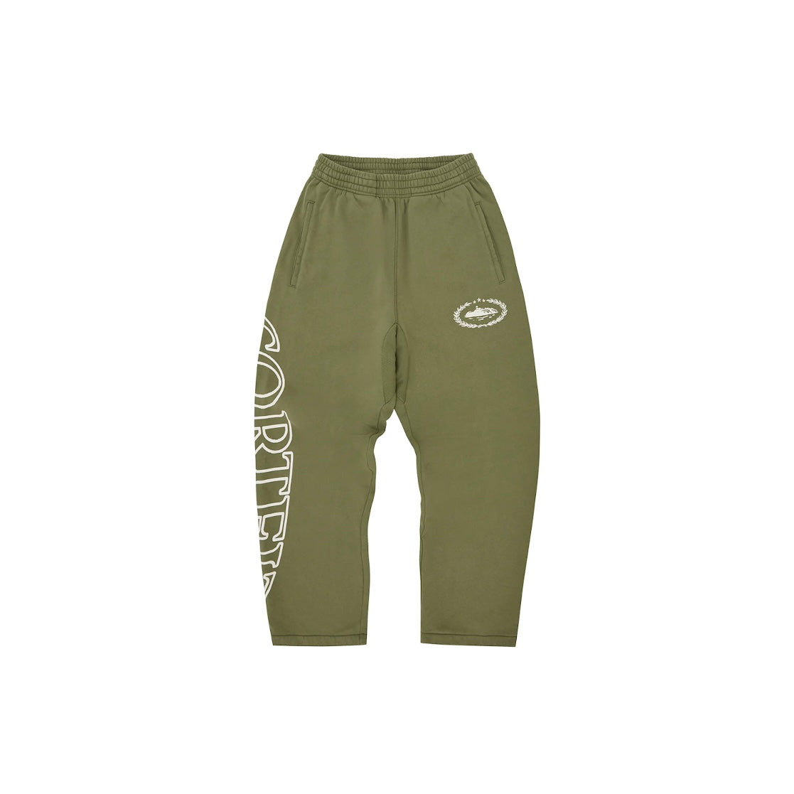 Jogging Superior Royale Oversize à ourlet ouvert coloris Olive