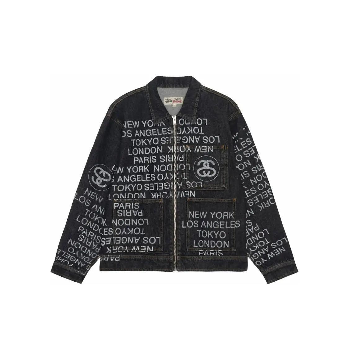 Veste en Jean Zip Work Denim coloris noir lavé (S) - REIMÉ