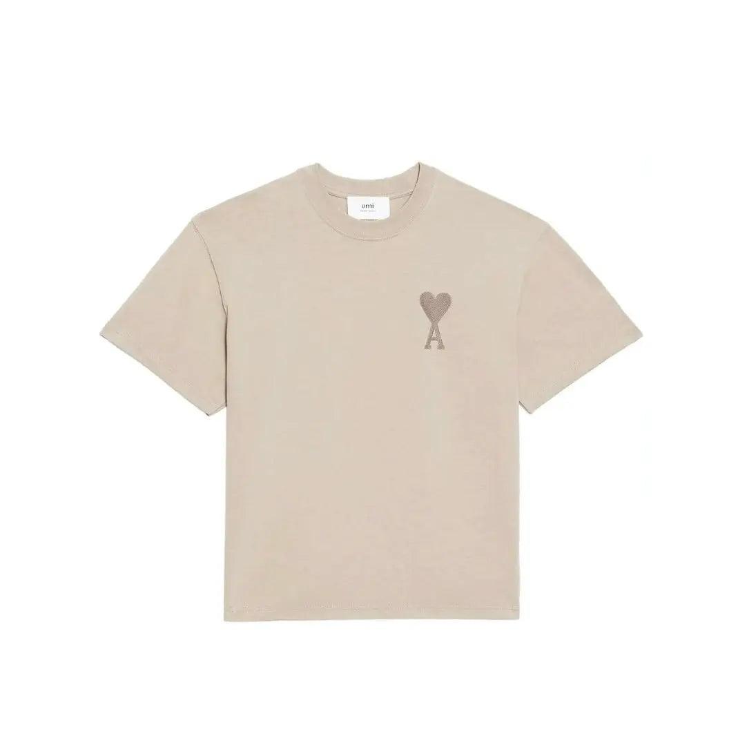 T-shirt en coton logo brodé vanille - REIMÉ