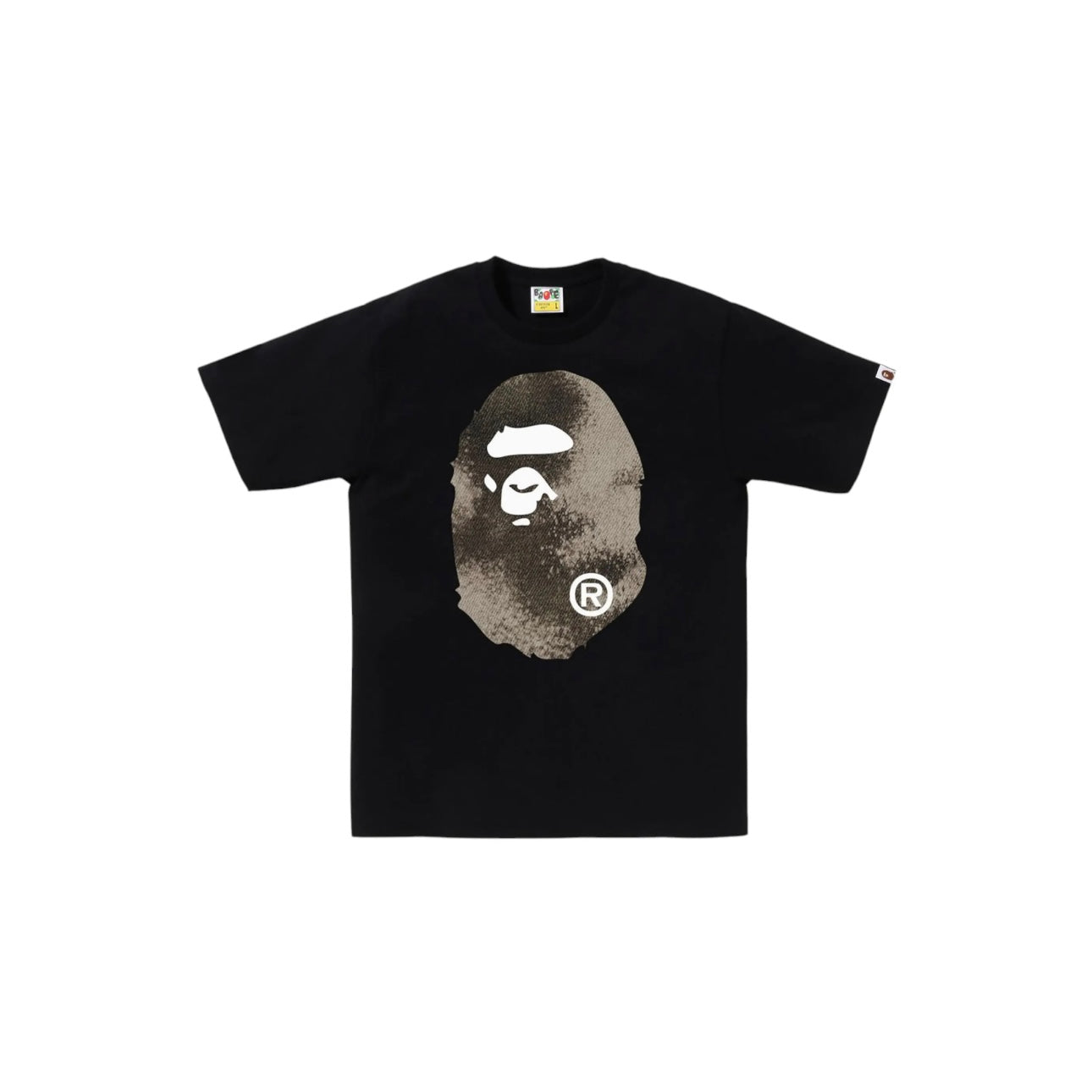 T-shirt Big Ape Head High Tone Bleach Tee coloris Noir