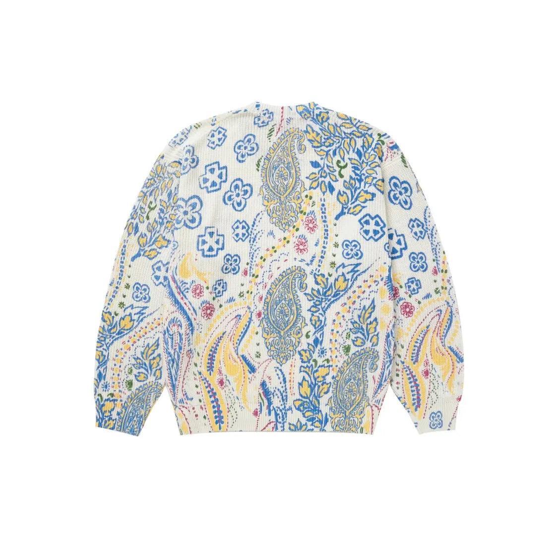 Pull Printed Paisley Sweater coloris blanc à motifs - REIMÉ
