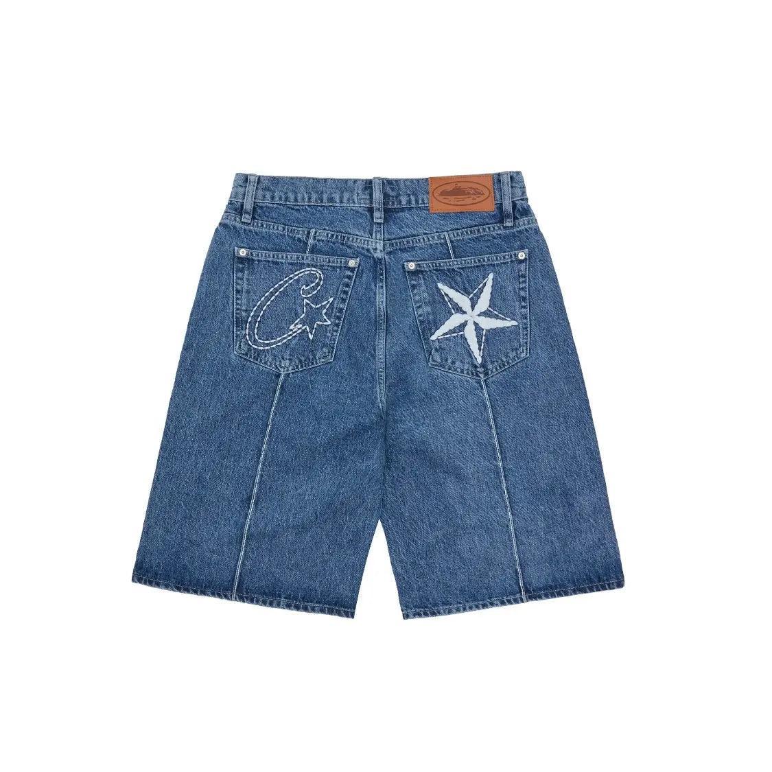 Short en Jean C-Star Denim coloris bleu délavé - REIMÉ