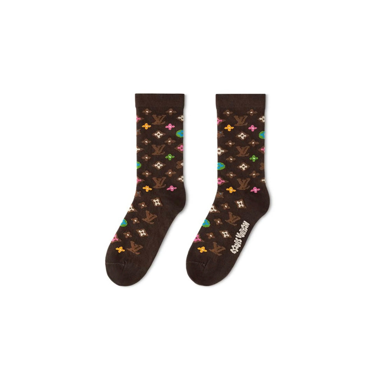 Chaussettes Monogramme  Tyler, The Creator coloris Chocolat