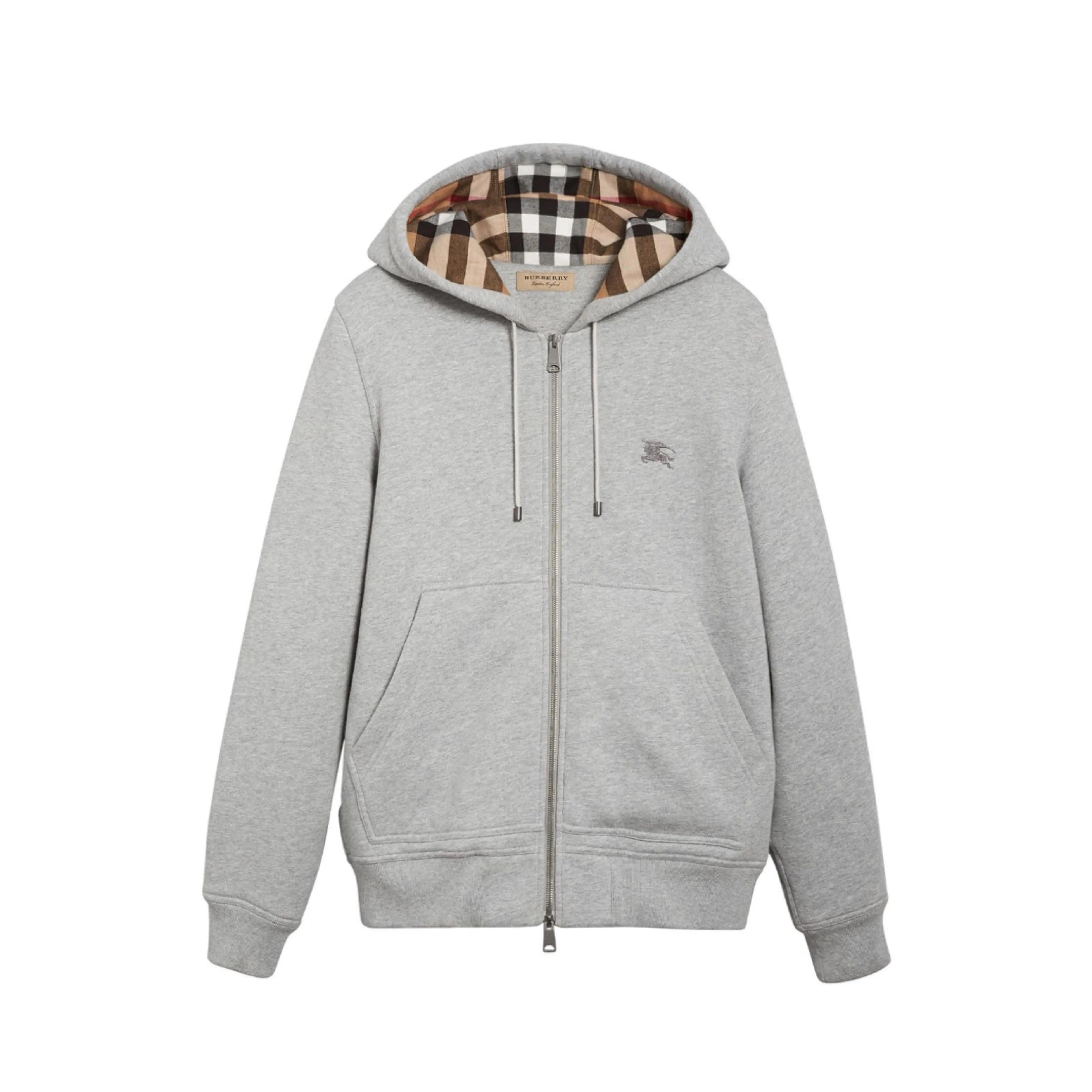 Sweat-shirt en coton Zippé coloris gris - REIMÉ