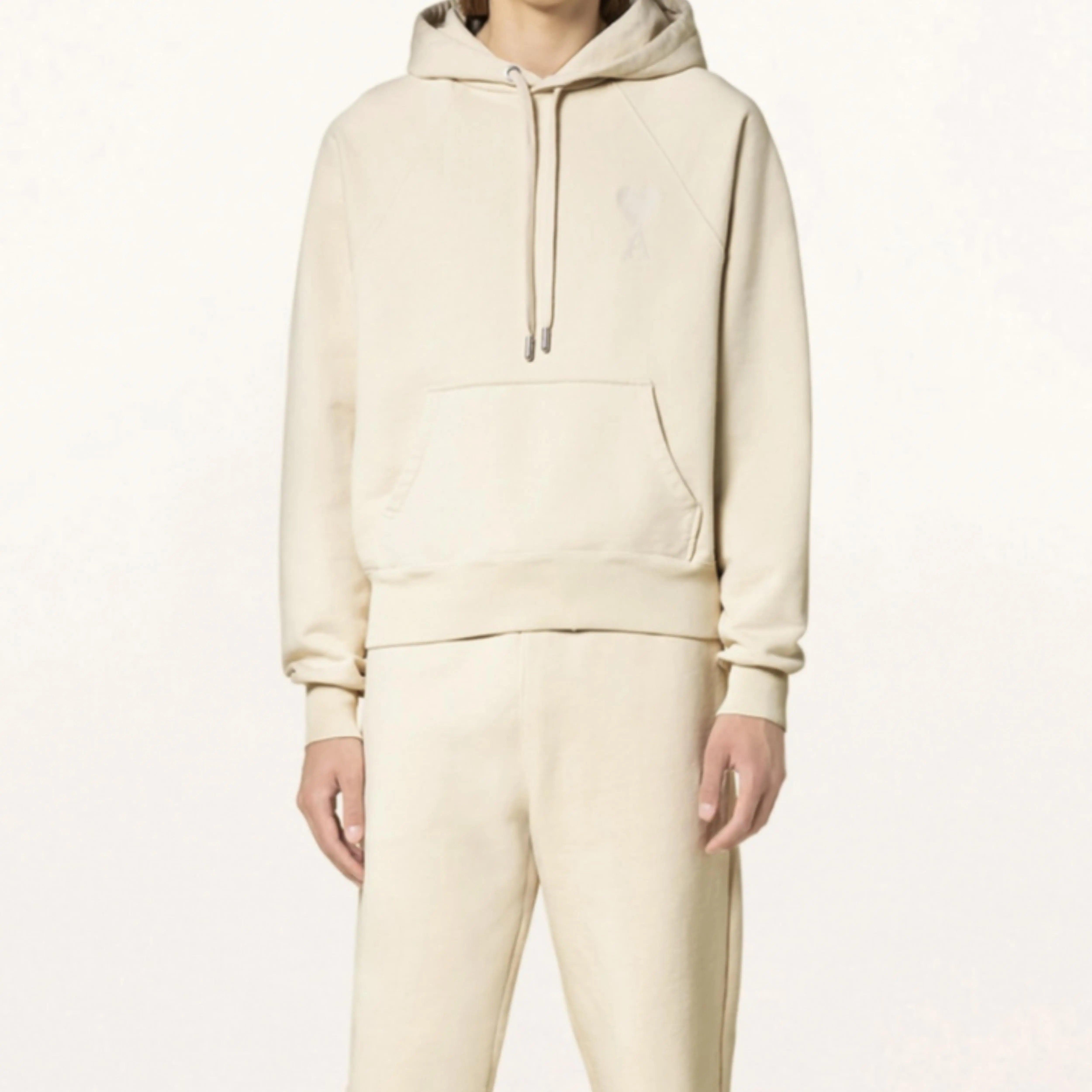 Sweat à capuche Coton coloris crème - REIMÉ
