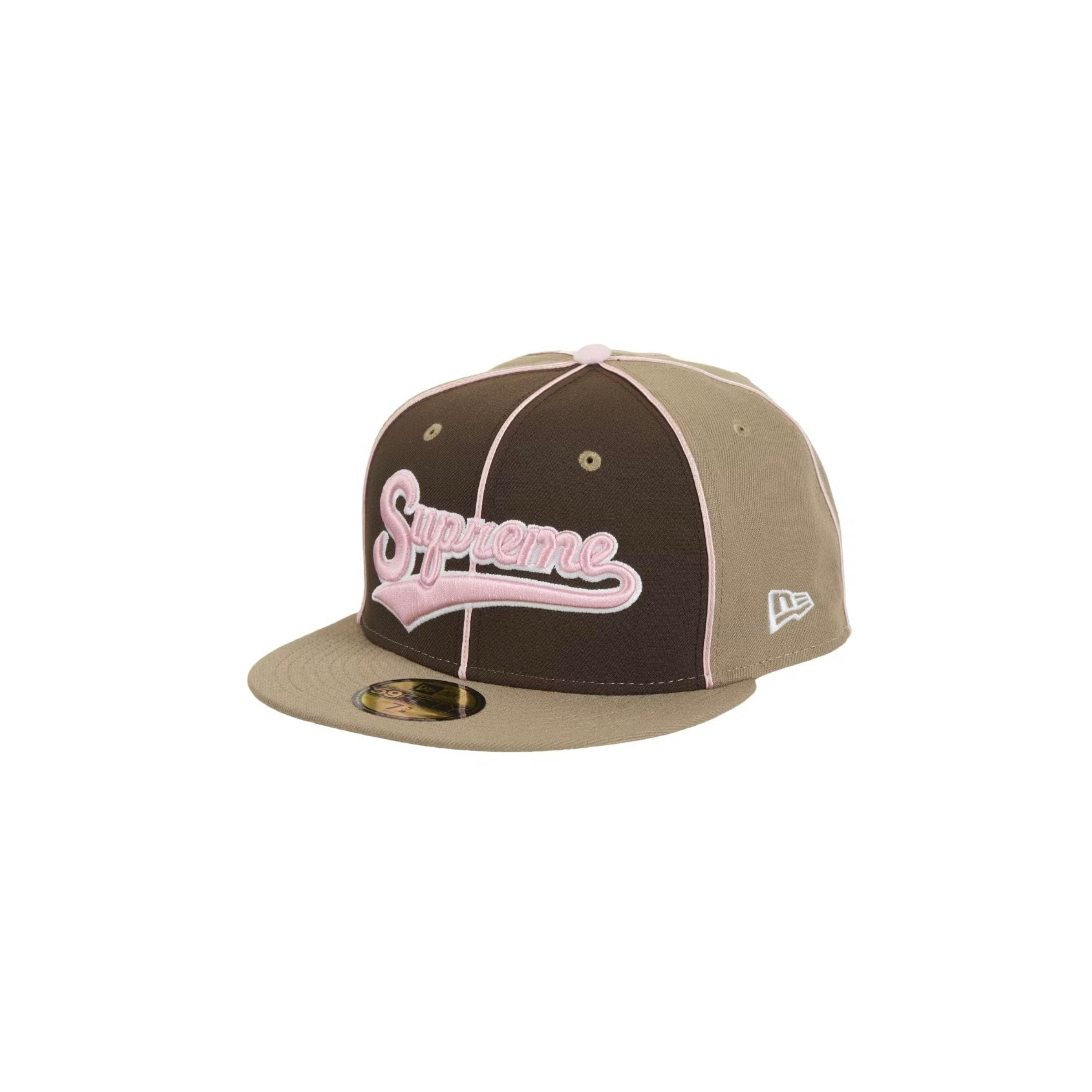 Casquette Piping Script Logo Cap coloris beige crème