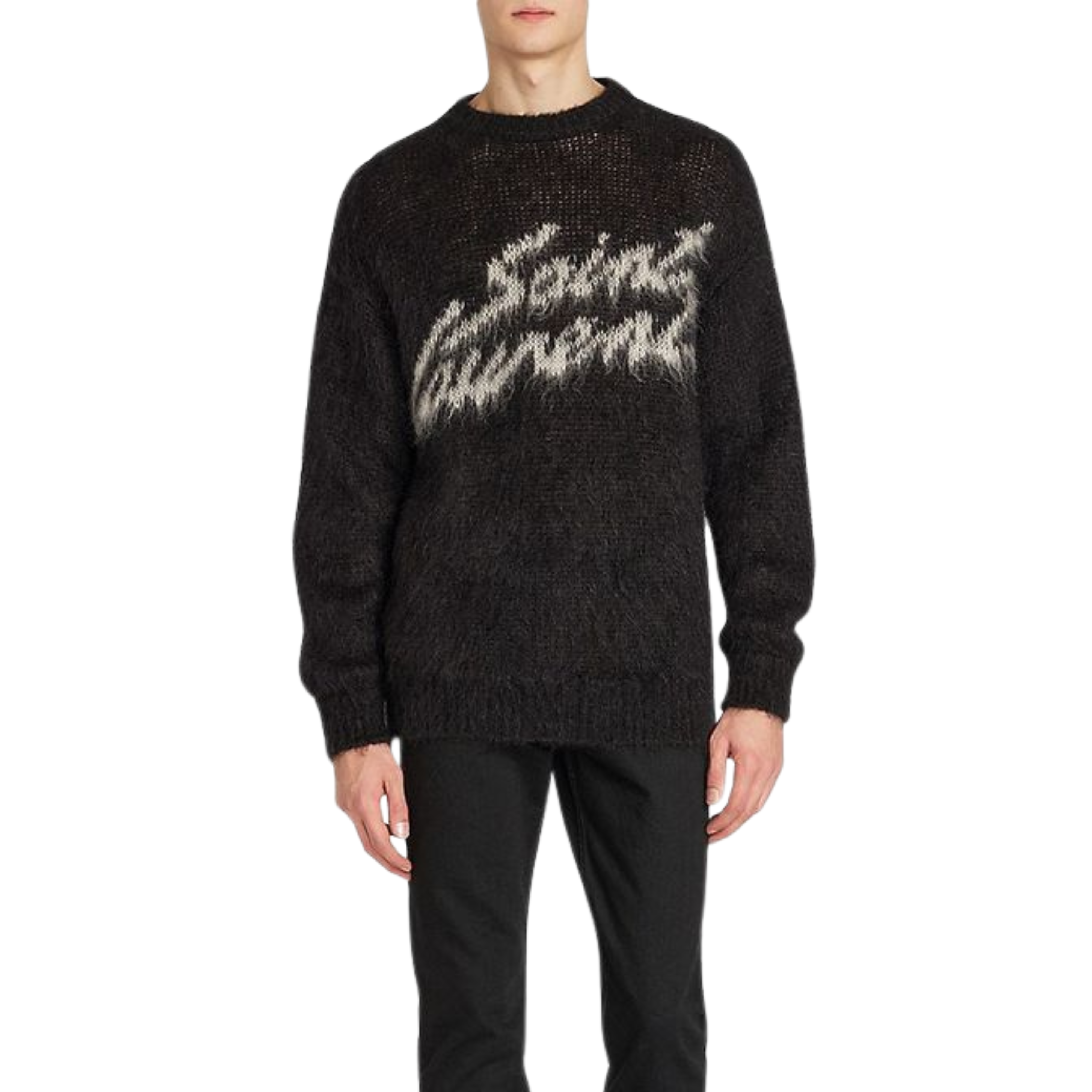 Pull YSL Mohair Sweater Noir - REIMÉ
