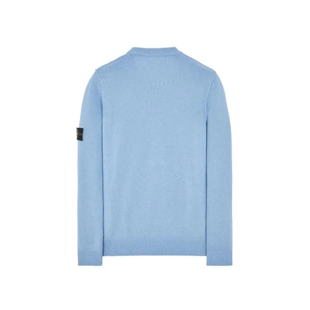 Pull tricot 508A3 en laine coloris light blue - REIMÉ