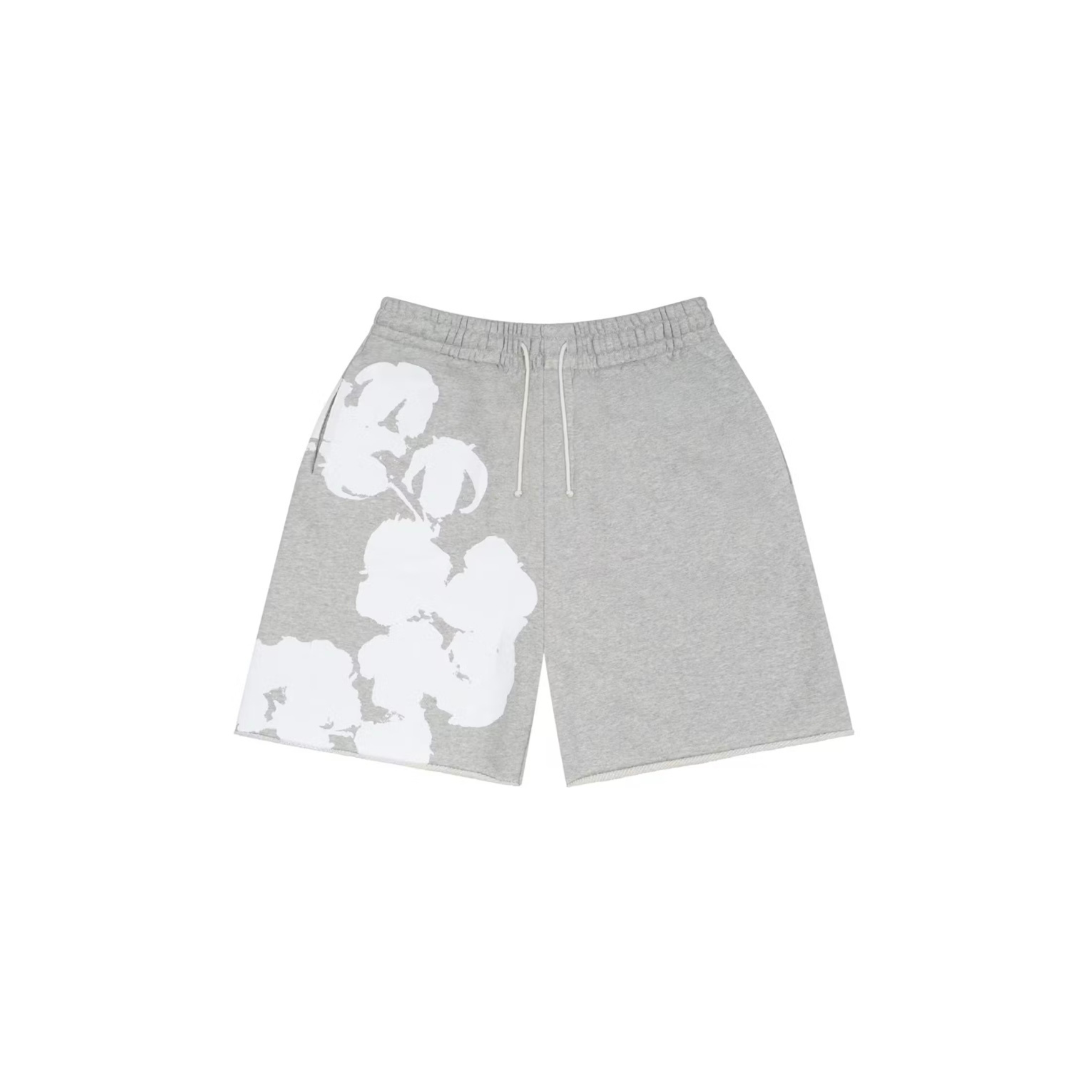 Short en Coton Tears Sweat coloris Gris