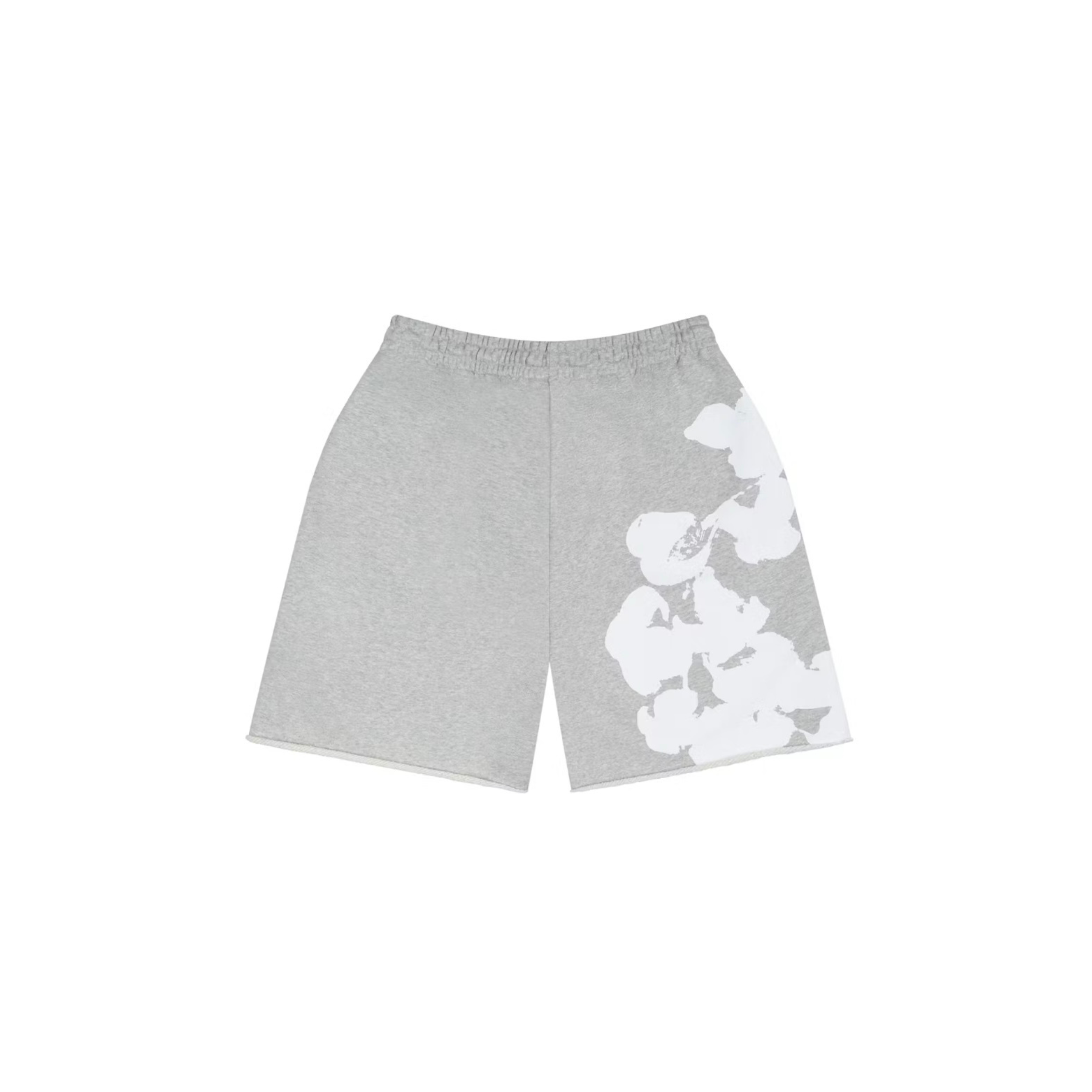 Short en Coton Tears Sweat coloris Gris