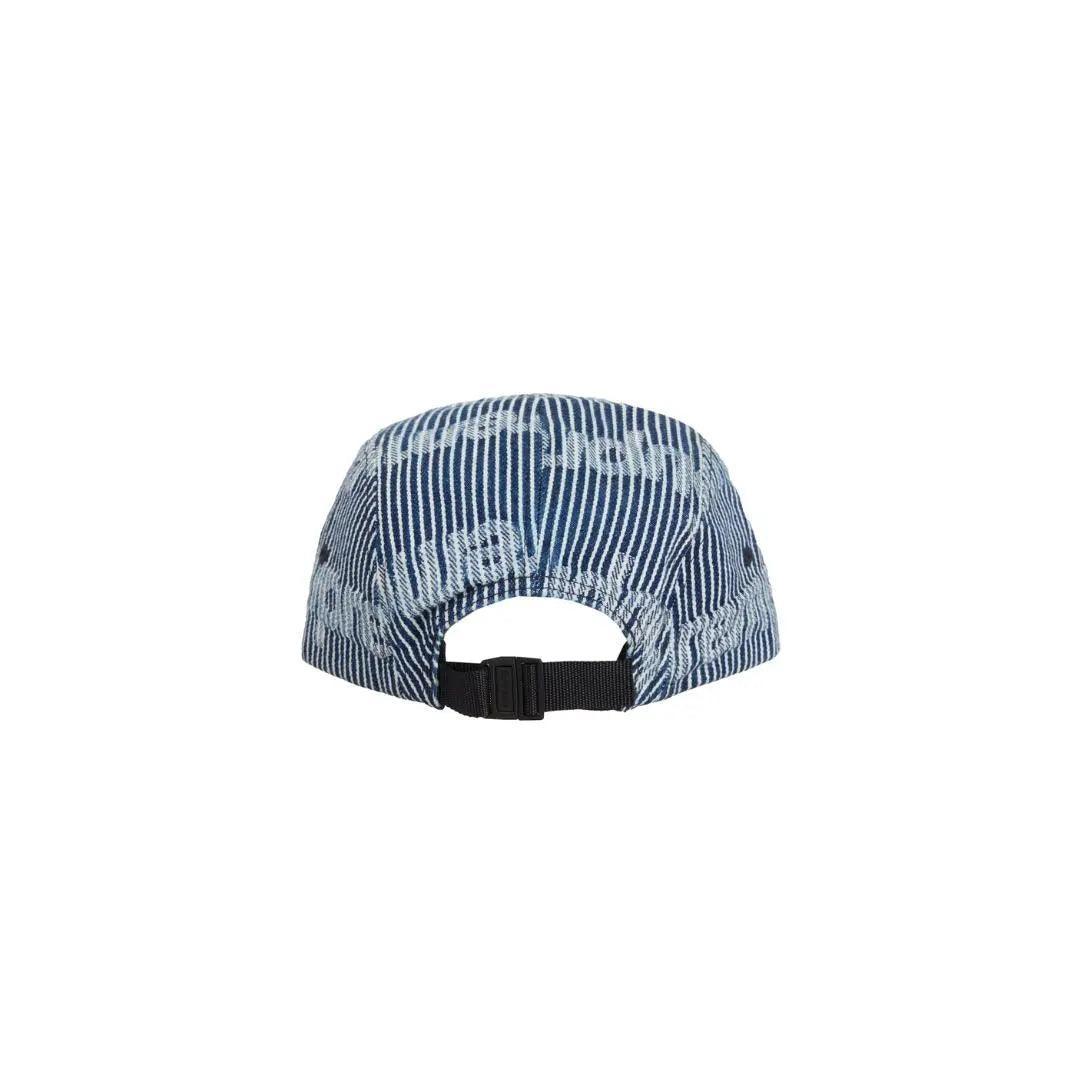 Casquette de camp en Denim SS24 à Rayures coloris bleu - REIMÉ